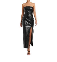Toccin - Vivian Crocodile Strapless Midi Dress