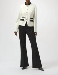 Joseph Ribkoff - Long Sleeves Mandarin Collar Jacket