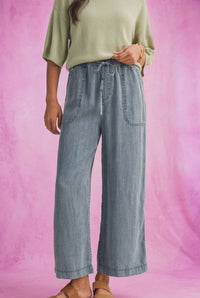 Mustard Seed - Cropped Drawstring Pants
