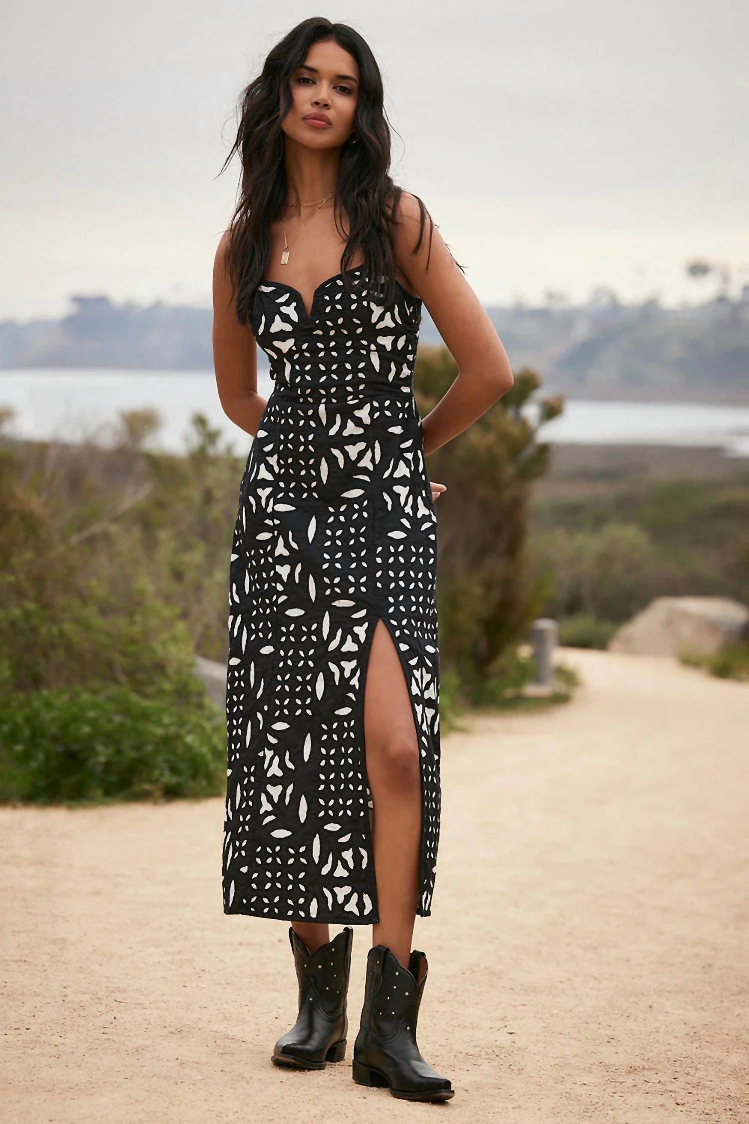 Saltwater Luxe - Geo Quilted Dress