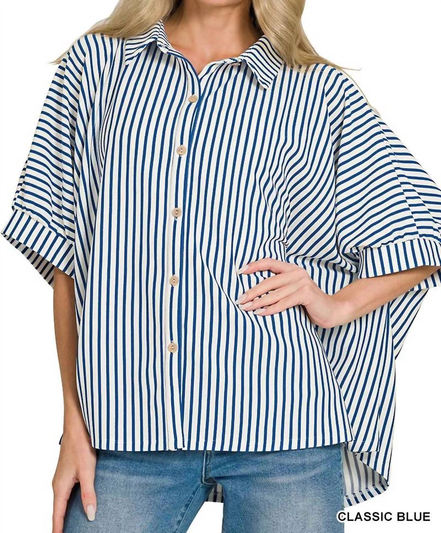 Zenana - Addison Button Down Shirt