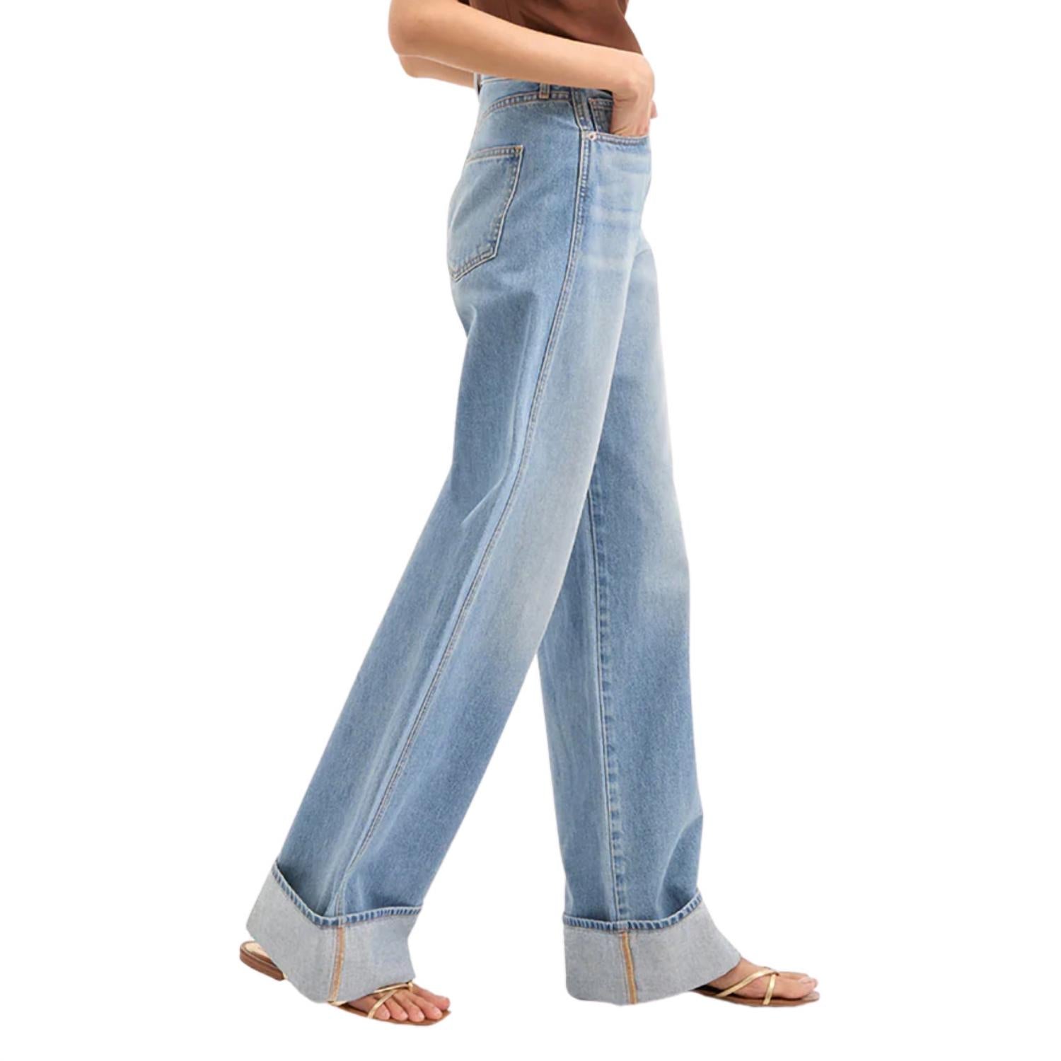 Veronica Beard - Taylor Cuffed Wide-leg Jeans