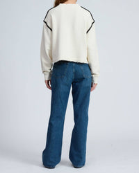 Rag & Bone - Vintage Terry Blanket Stitch Pullover Top