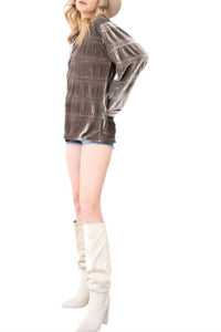Davi & Dani - Malia Loose Button Up Top