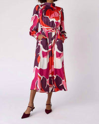 Crosby by Mollie Burch Ryder Midi Dress in autumn joy - women's dress - alternate view