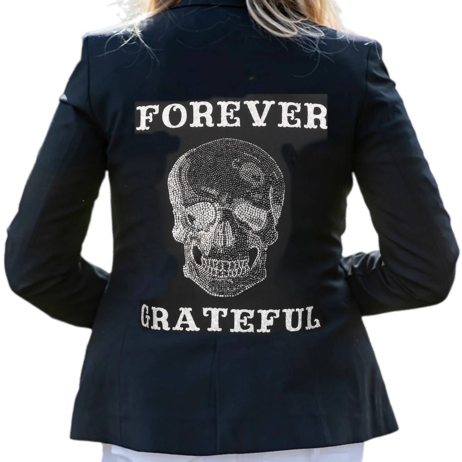 Hipchik - Women's Forever Grateful Graphic Blazer