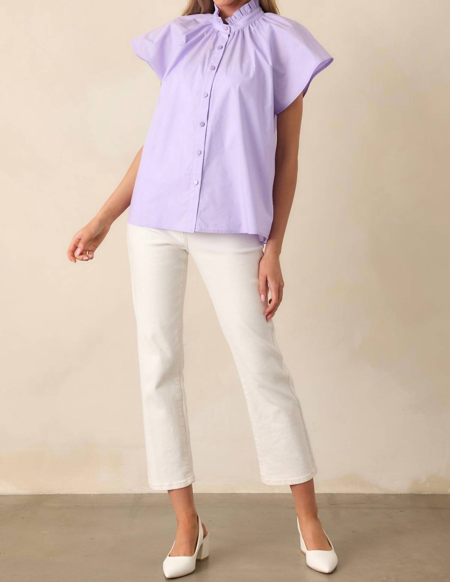 Prosperina - Florence Cotton Lilac Top