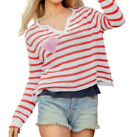 Wooden Ships - Eloise Striped Henley Sweater