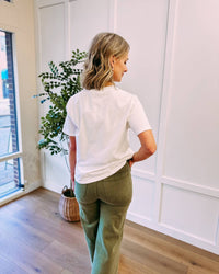 EXQUISE Harmony Tee Shirt in white - women's t-shirt - alternate view