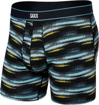 SAXX MEN'S DAYTRIPPER BOXER BRIEFS - 2 PACK in black and multi - men's item - detail view
