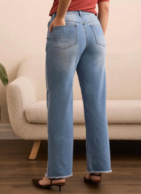 Tribal - Brooke Frayed Super Straight Jeans