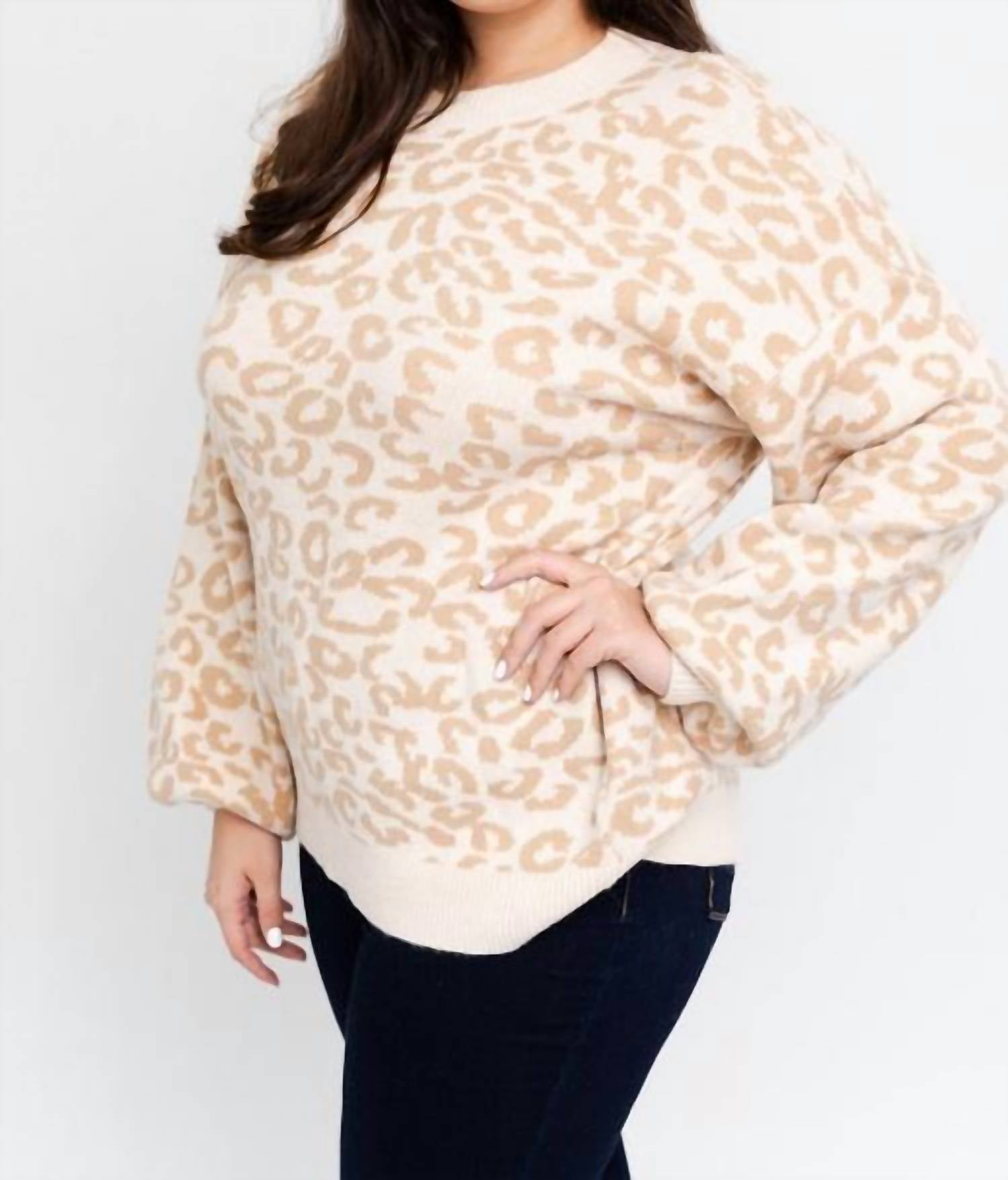 Gilli - Snow Leopard Crew Neck Sweater