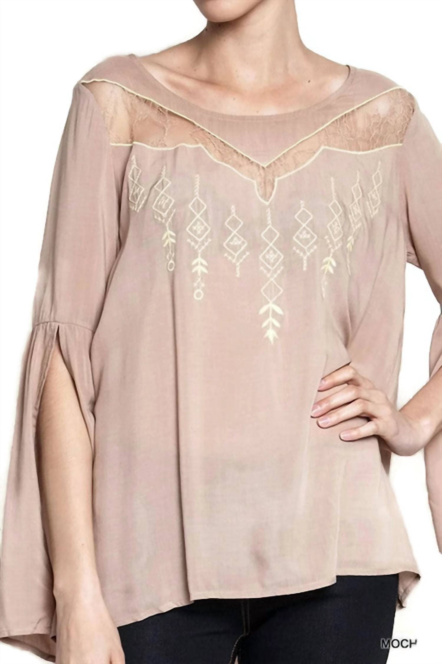 Kori - Angel Sleeve Tribal Blouse