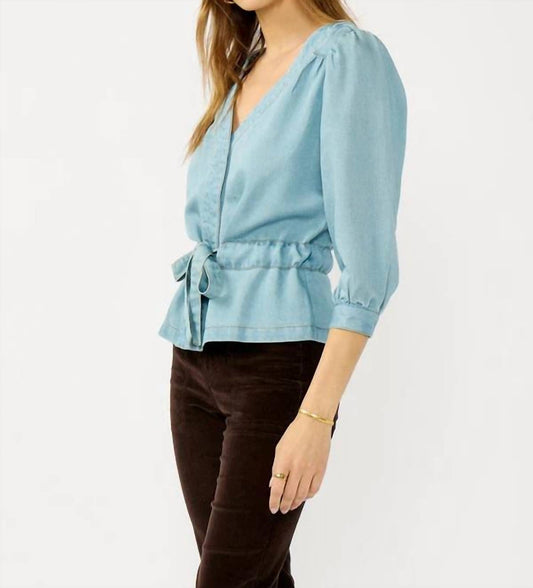 Lovestitch - Cora Tencel Peplum Top