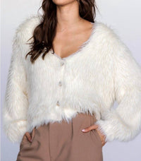 Storia - Beatrix Faux Fur Cardigan