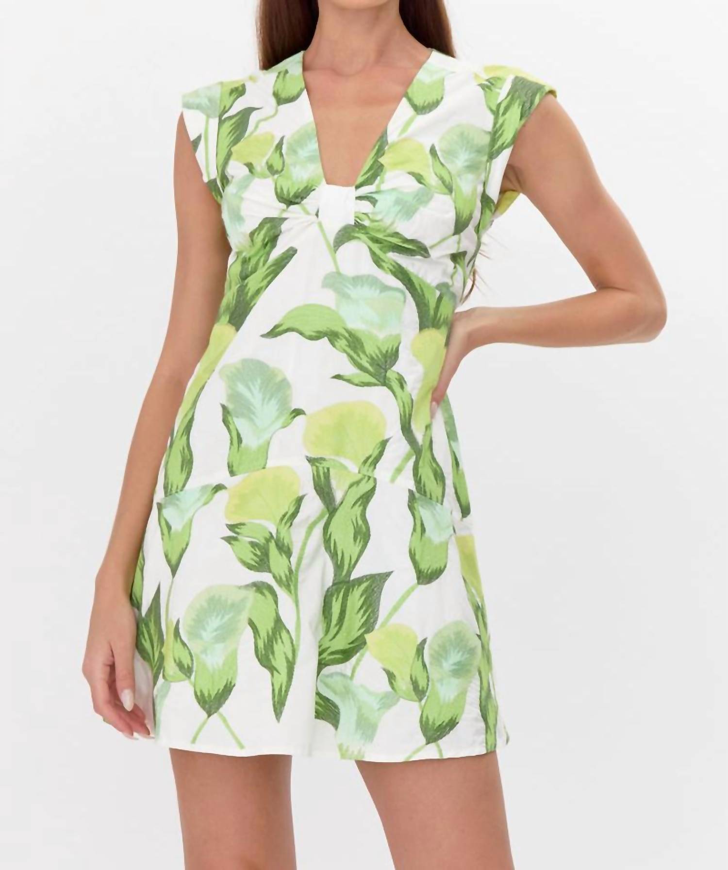 Adelyn Rae - Eloise Twist Front Tiered Mini Dress