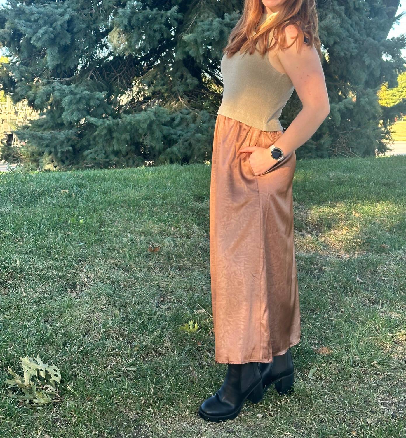 Thml - Destiny Two Tone Maxi Dress