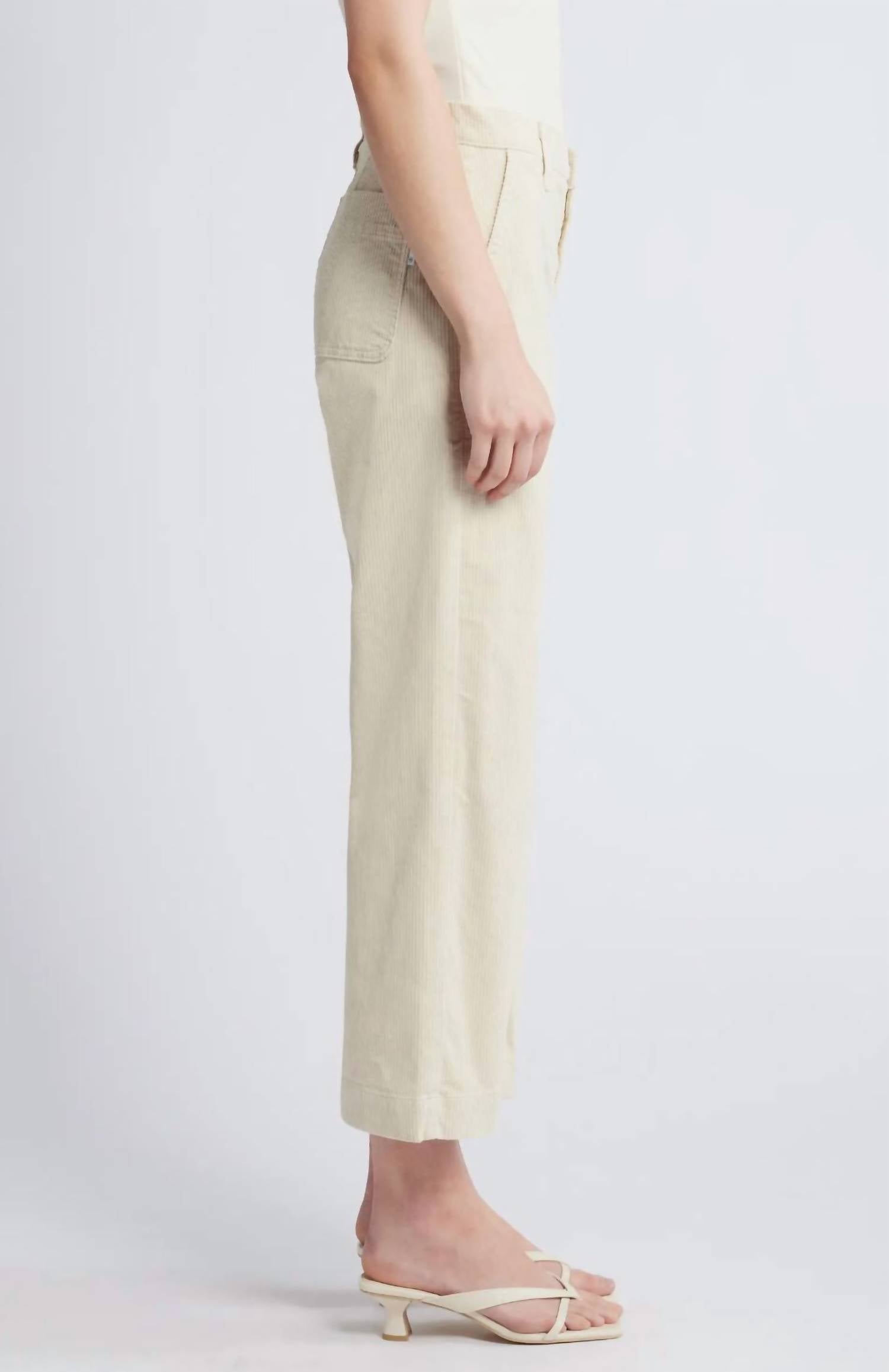 Ag Jeans - Saige Wide Leg Crop Corduroy Jean