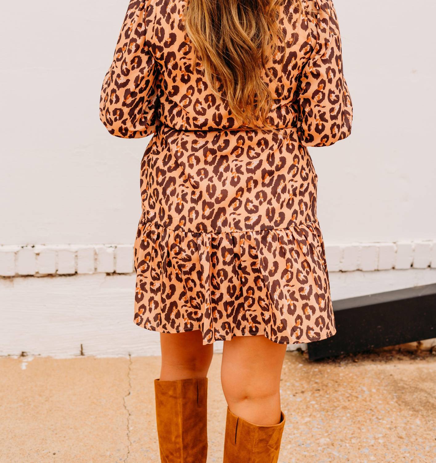 Joy Joy - Split Neck Flounce Dress