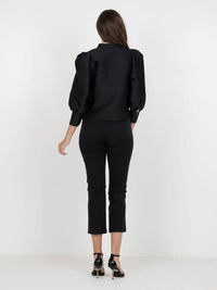 Emily McCarthy Hampton Top in midnight 2 - women's long sleeve top - alternate view