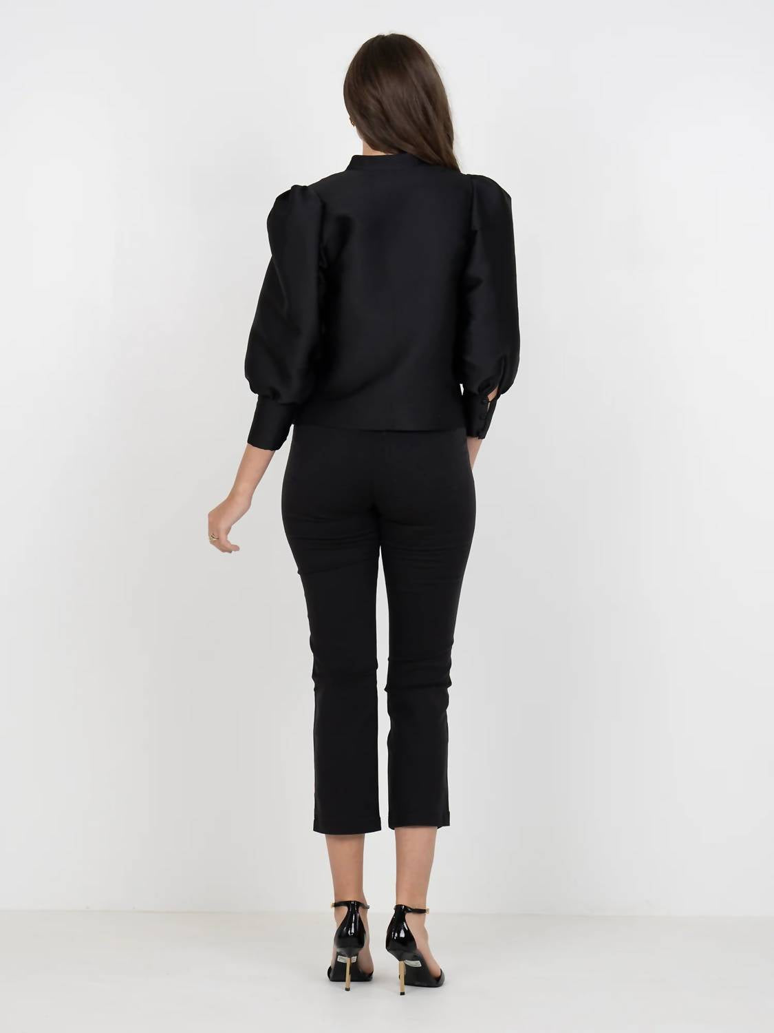 Emily McCarthy Hampton Top in midnight 2 - women's long sleeve top - alternate view