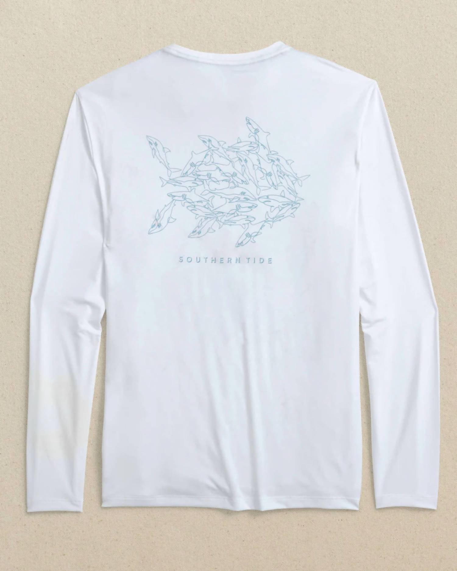 Southern Tide - Men's Swarming Sharks Performance Tee