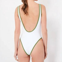 We Wore What - Zip Front Swim One Piece