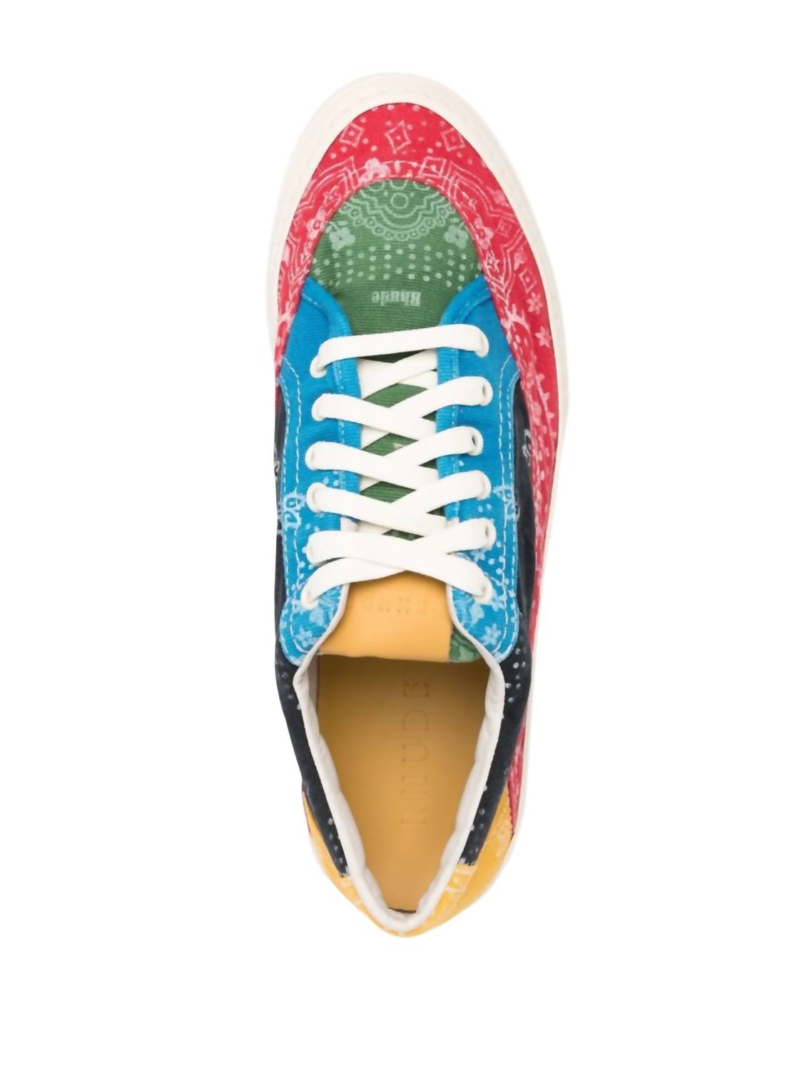 Rhude - Men's Bandana Print Low-top Canvas Sneakers