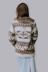Merigold Kiss - Belle Of The West Southwest-inspired Fur-trimmed Western Coat