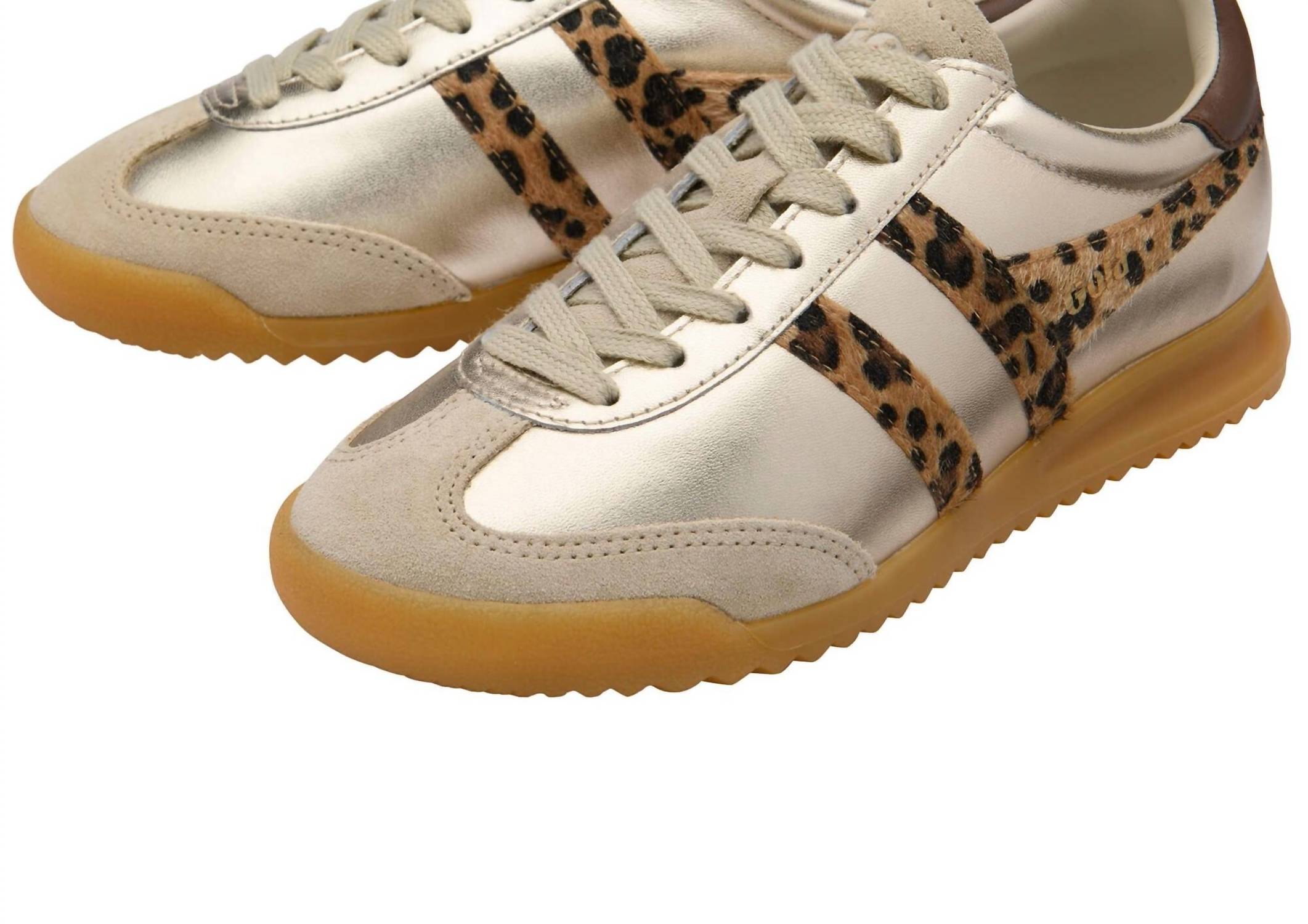 Gola Women's Torpedo Glimmer Safari Sneakers in gold - women's sneaker - alternate view
