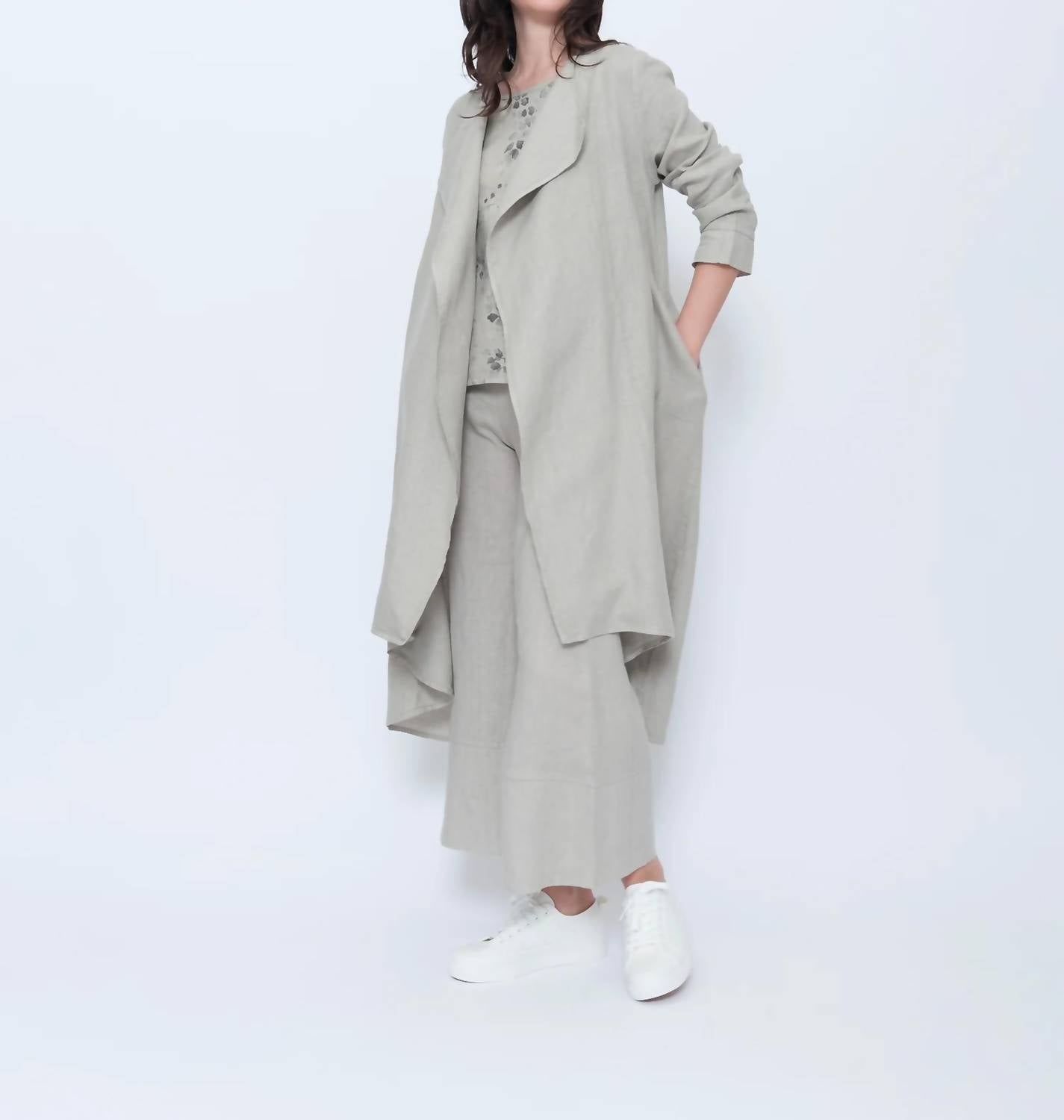 Blueberry - Draped Duster