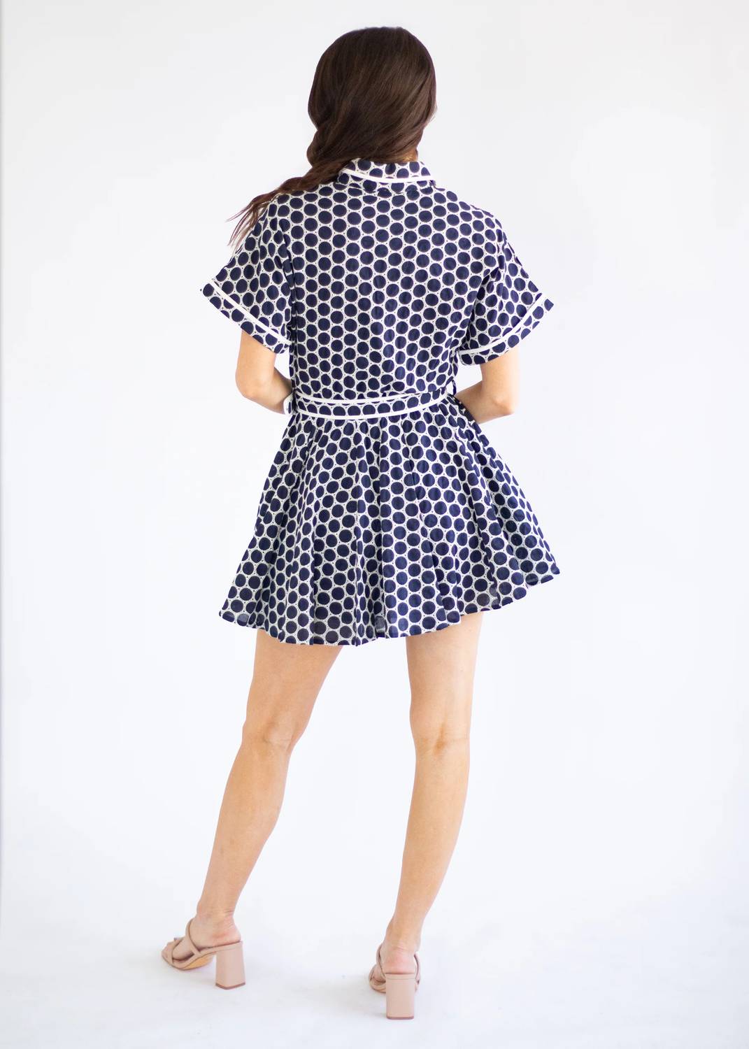 Sincerely Ours - Marine Dot Mini Dress