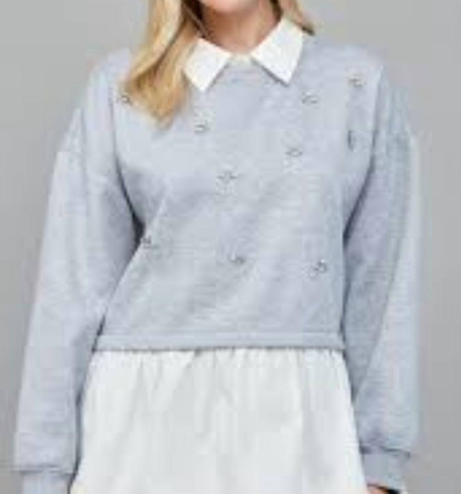 Fate By Lfd - Embellished Twofer Sweatshirt