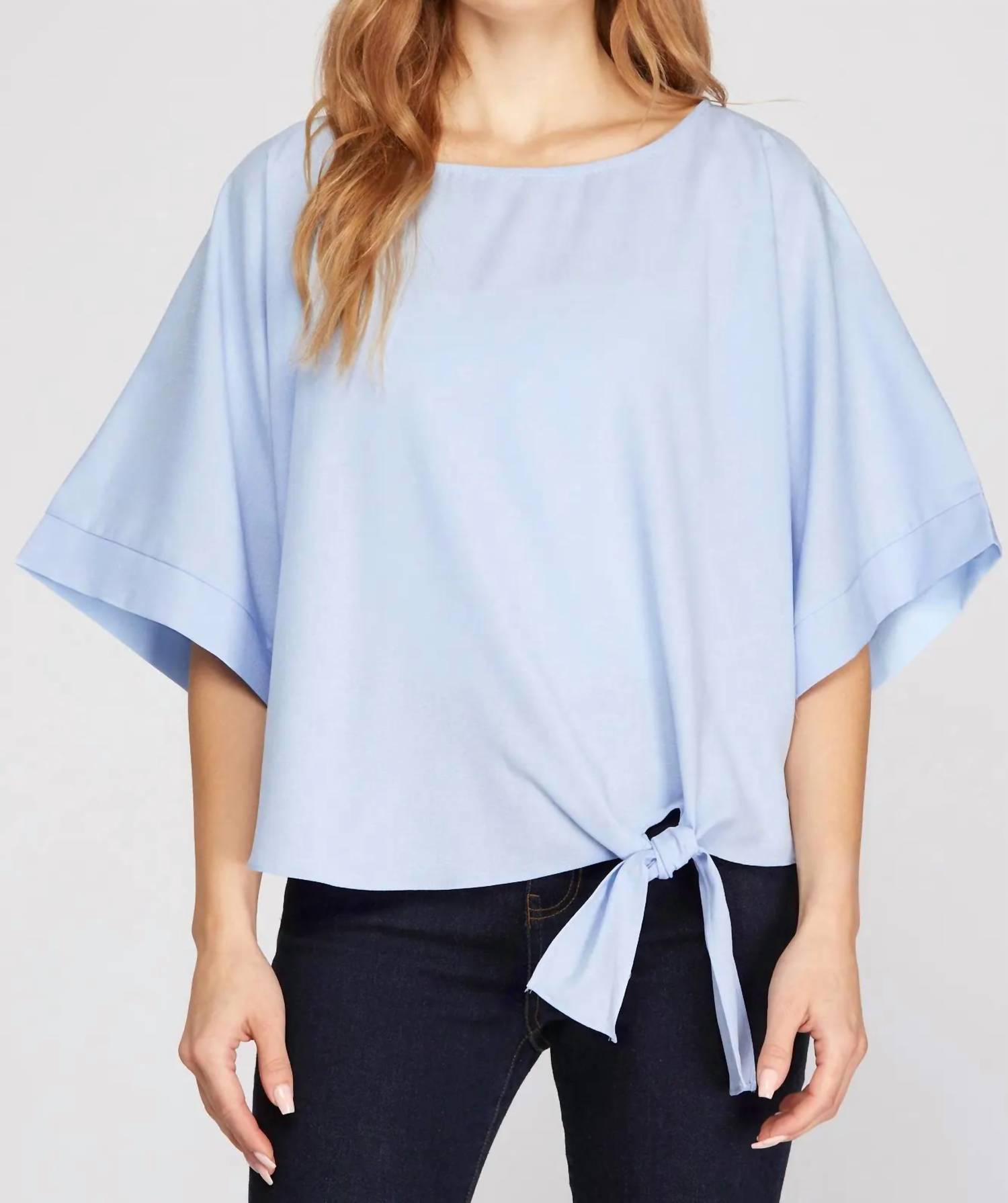 She + Sky - Kimono Sleeve Blouse