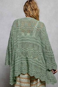 Pol - Long Sleeve Crochet Sweater Cardigan