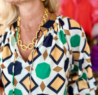 Jade - Collar Peasant Top