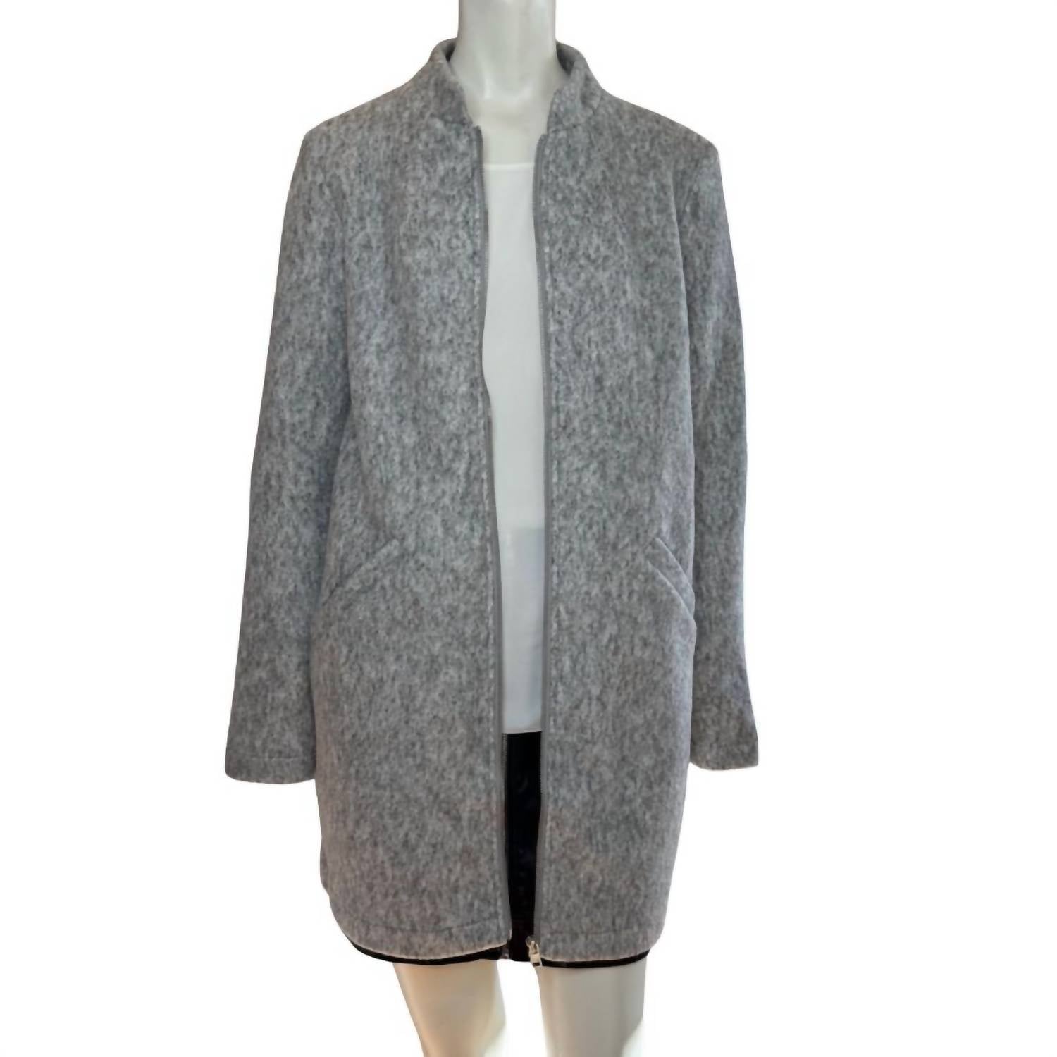 Workshop By Republic - Women's Front Zip Side Pockets Coat