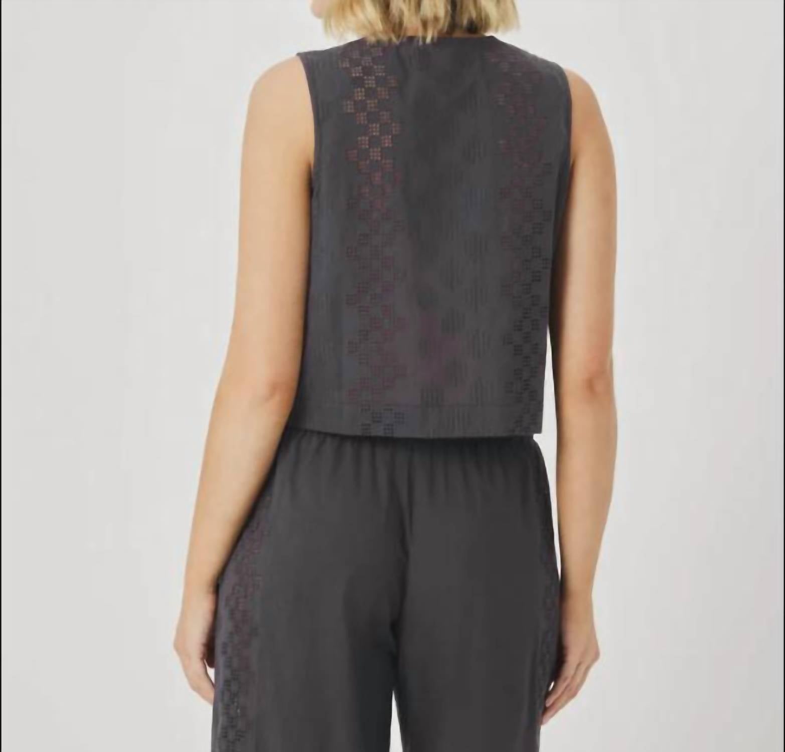 Splendid - Kenzie Eyelet Geo Tank Top