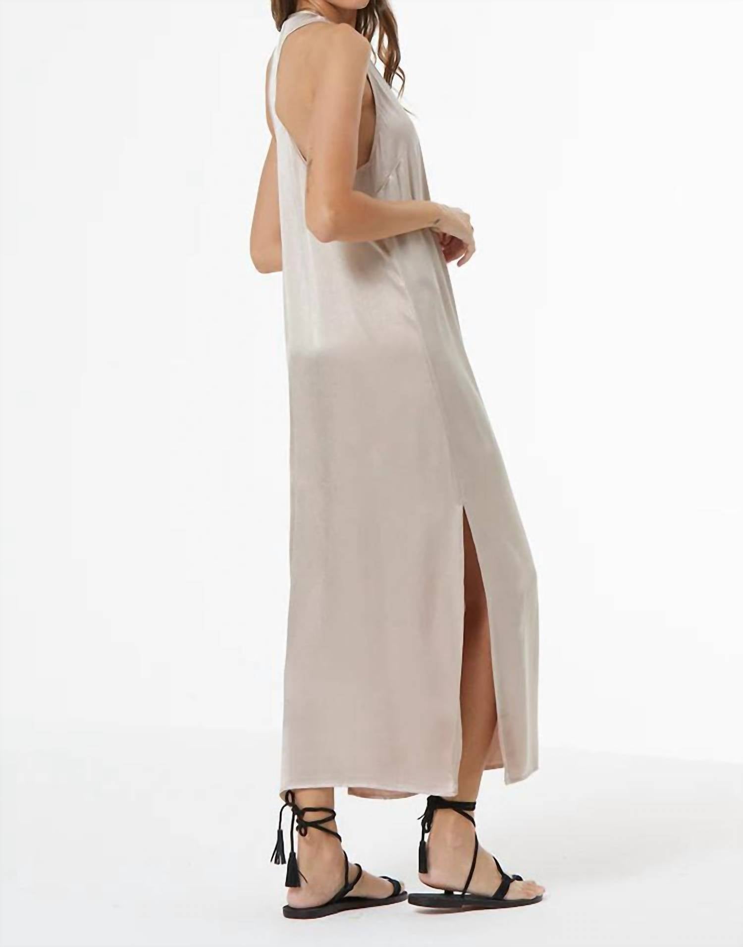 Women's Copal Tank Dress in Sandstone by YFB