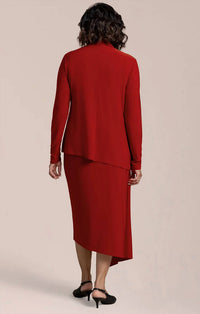 Sympli tempo top in red - women's long sleeve top - view 4