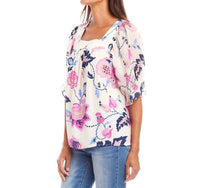Karen Kane - Women'spetite Size Contrast Square Neck Top