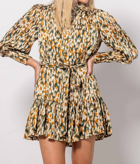 Entro - Abstract Printed Mini Dress