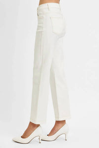 Risen - Tummy Control Mid Rise Ankle Straight Pants