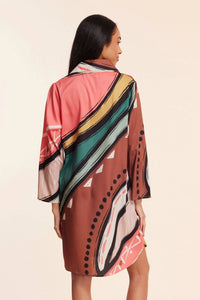 Modaposa - Gabriella Abstract Fall Resort Dress