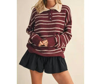 Klesis - Stripe Collar Sweater