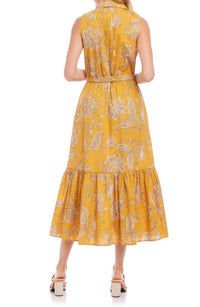 Fifteen Twenty - FLORAL BELTED TIERED MAXI DRESS