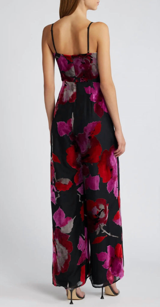 Hutch - Sonnie Floral Velvet Jumpsuit