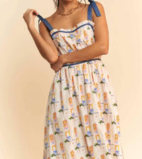 Davi & Dani - Sleeveless Maxi Sundress