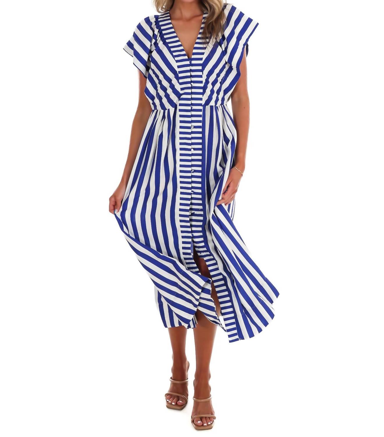 Umgee - Women's Hometown Honey Stripe Midi Dress