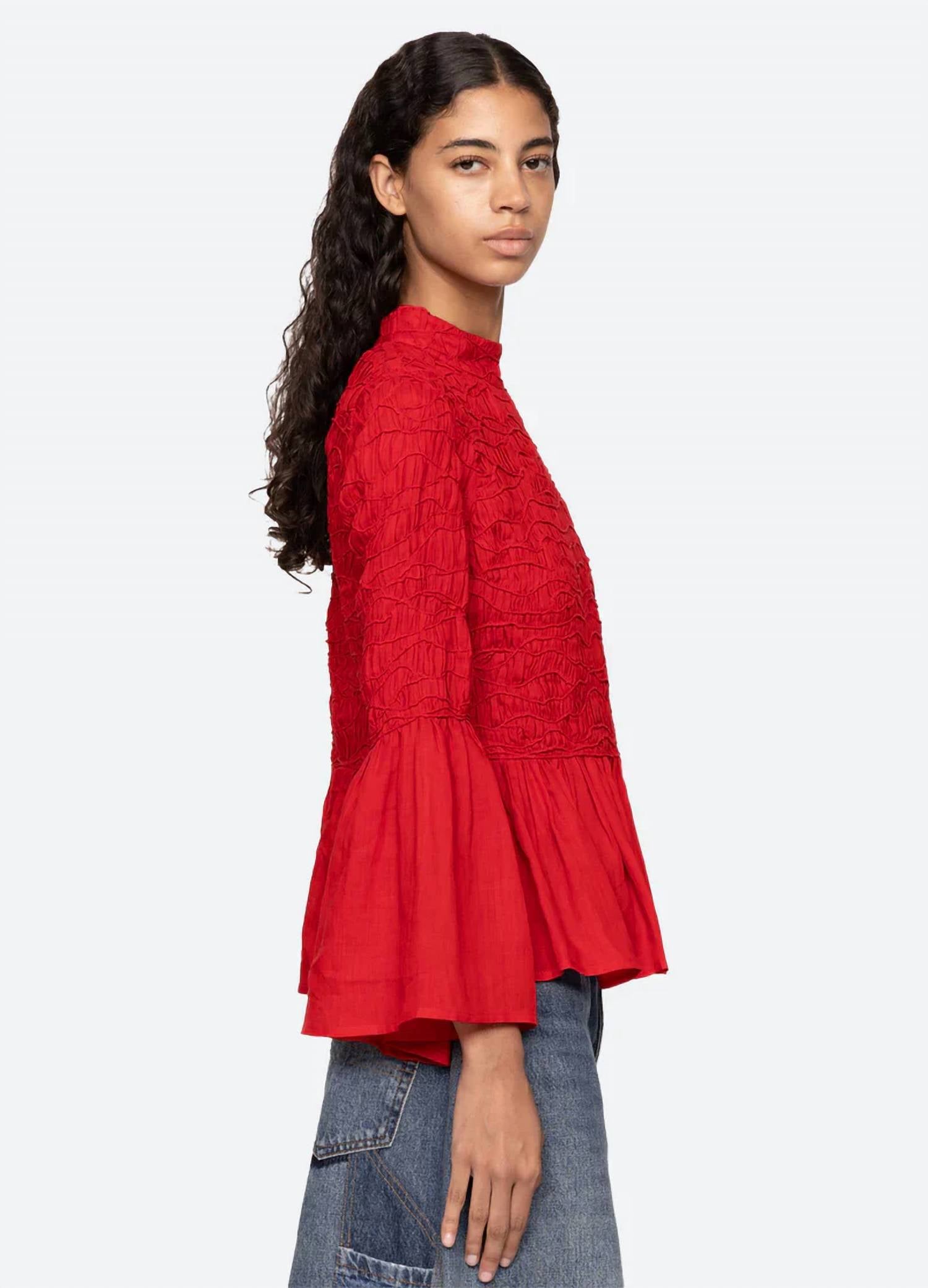 Sea - Imogen Solid Long Sleeve Top